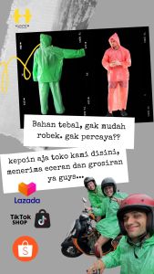 jas hujan plastik 12pcs murah stelan baju celana cap raider ketabalan 03 kuat ulet berkualitas