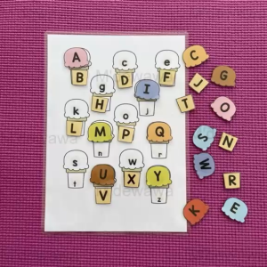 [ Alphabet ] Laminated Quiet Book  |   Montessori Early Learning Busy Book for Kids