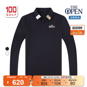 the Open Championship Golf Casual Fashionable Mens Long Sleeve Polo Shirt Autumn Versatile Classy Collared Style for Fitness