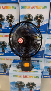 Quạt tích điện sử dụng chân pin pin 10cell dùng liên tục 6-8h thiết kế nhỏ gọn lồng thép mạ lõi đồng bền bỉ