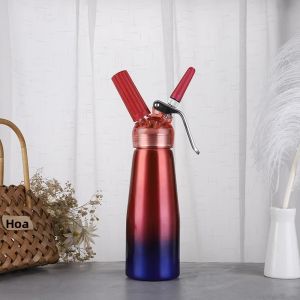 Bình Tạo Bọt Nước Ngọt Bằng Hợp Kim Nhôm 500ml Dụng Cụ Tạo Bọt Đồ Uống Cho Món Tráng Miệng Và Sử Dụng Tại Nhà