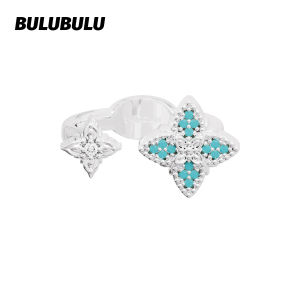 BULUBULU | Original Turquoise Four-leaf Clover Ring Gift