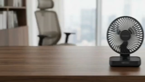Elysium AirFlow 4 Speed Strong Wind Fan | Auto Oscillating | 90 Degree Vertical Tilt | Easy Cleaning Table Fan