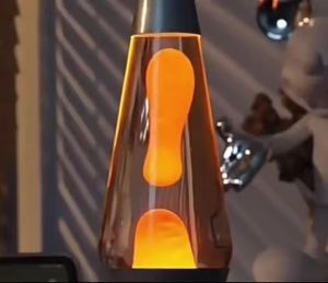 Lava lamp GLASS 500-1000 Red Colour-Changing Plug-in for nighttime use Colour-changing ambient light