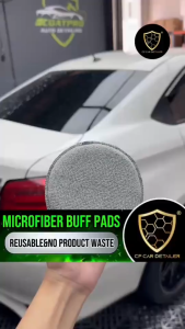 CP CAR Detailer Car Wax Applicator Microfiber Pad Polish Sponge Buffing Pad No Scratch Reusable Detailing Tool Span Wax