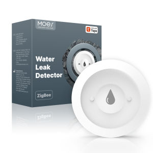 MOES | MOES Tuya ZigBee 3.0 Smart Water Leak Alarm Sensor Flood & Immersion Detector Real-Time Alarm Smart Life App Notification