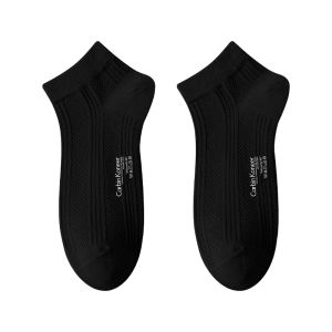 CarbinKoneer | CarbinKoneer Mens Mid-calf Sports Socks Antibacterial Breathable Sweat-absorbent Cotton Black New Model All-season Wear