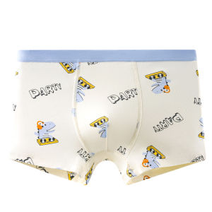 miiow | Pure Cotton Antibacterial Boxer Shorts For Teenage Boys Middle School High School Students Development Period Cartoon Print Underwear