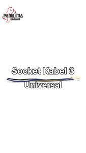Socket Kabel 3 Untuk Semua Jenis Motor-Universal Honda & Yamaha & Suzuki Soket Kaki-Pin Tombol Klakson-Starter-Jauh Dekat Dim-Depan On Off-Sen