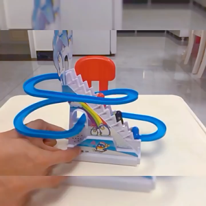 Children Toy Penguin Climbing Stairs and Slide Race Electronic Automatic with Flashing light and Music best for children 3-5 years old