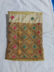 SG Ready stock -Aadi sale - storewide Grand Aari Work silk bloues pieces with Embroidary & golden beads work( Unstitched - 1 mt)(Festive Sale)