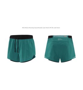 Mens Quick-Dry Training Shorts with Lining and Waist Pocket