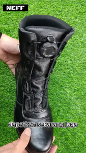 NEFF NEFF Sepatu PDL Tali Putar Kulit Sapi Asli – Sepatu Dinas TNI POLRI / Sepatu Lapangan Tactical Boots