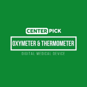 Centerpick Digital Finger Pulse Oximeter And Body Thermometer Fever And Oxygen Measurer Termometer Pulse Rate Meter Temperature Checker | Portable Battery Operated Device | For Adult Baby