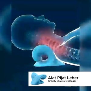 SPEEDS Bantal Pijat Leher Bentuk C-Rest Pillow Pereda Sakit Neck Relaxer Tulang Belakang Berkualitas LX 019-33