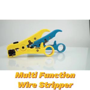 Multi-functional Electric Cable Stripping Knife | Wire Cutter & Stripper Tool for UTP STP RG59 RG6 RG7 RG11 Coaxial Cable