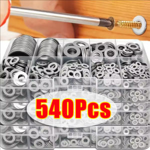 180/360/540 ชิ้น M2-M10 ชุดแหวนรองแบนสแตนเลส / ชุดรวมปะเก็นแหวนรองแบนอเนกประสงค์ / อุปกรณ์ฮาร์ดแวร์สกรูยึด