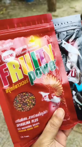 3 ซอง อาหารนกฟรุ๊ตตี้+จัมบูลดำ+โจโจ้ อาหารนกกรงหัวจุก