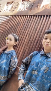 Atasan Batik Anak Cowok Cewek Kemeja Batik Anak Usia 2-15 Tahun Lengan Panjang