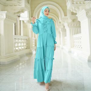Gamis Muslimah Wanita Maxy Syalwa Gamis Lebaran Matt Shakila By Demore