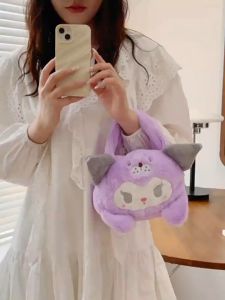 Túi Xách Gấu Sanrio nhồi bông Mũ Gấu hình Kuromi Melody Cinnamoroll... Lolita hoạt hình cute