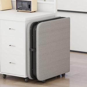 BOJIAJIAJU | Office Use Foldable Single Soft Pad Home Bed With Wheels Simple Reinforced Hard Board Rest Bed
