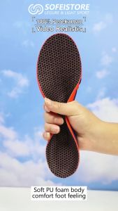 SOFEI Sol olahraga pria Sol penyerap guncangan Poron Sol penyangga lengkungan kaki datar