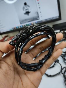 Gelang akar bahar ukir naga cabang