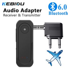 KEBIDU | KEBIDU Bluetooth 6.0 Audio Receiver Transmitter Handfree Call Wireless Adapter 3.5mm AUX Music Speaker Kits For Car Airplane