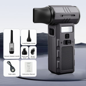 New 350000RPM Violent Fan Brushless Turbo Jet Blower Powerful Air Blower Vacuum Dust Cleaner Type-C Charging Strong Winds 53m/s