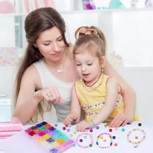 1680PCS Pearl Beads Kit 28 Colors 6mm Round Pearl Beads Bracelets Findings for Jewelry Making DIY Craft Necklace Earrings