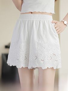 MiiOW | Quần ngủ ren cotton nguyên chất cho nữ mùa hè mỏng quần ngắn lót trong quần dài rộng hai lớp quần áo mặc ở nhà phong cách Nhật Bản