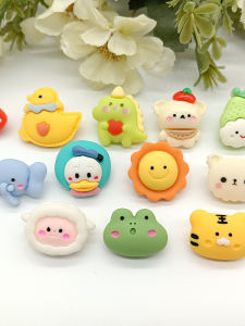 Áo Len Cardigan Cho Trẻ Em Có Nút Hình Động Vật Màu Sắc Dễ Thương Phụ Kiện Quần Áo Sơ Sinh Nút Trang Trí Cho Đồ Thủ Công May Vá