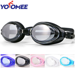 Yoomee แว่นตาว่ายน้ำซิลิโคน ป้องกันการเกิดฝ้าอุปกรณ์ UV สำหรับผู้ชาย-ผู้หญิง