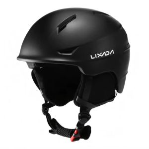 Lixada Snowboard Helmet with Detachable Earmuff Men Women Safety Skiing Helmet with Goggle Fixed Strap Skiing Helmet