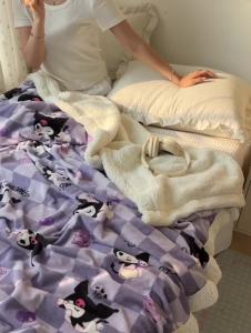 Dansunreve ผ้าห่มหนา ผ้าห่มขนแกะ 3 ฟุต 5 ฟุต 6 ฟุต ซานริโอ/เฮลโล คิตตี้ ผ้าห่มเด็ก blanket สำหรับผู้หญิงผู้ชาย ผ้าห่มเครื่องปรับอากาศ ผ้าห่ม