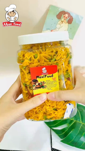 1KG KHÔ GÀ LÁ CHANH (đóng 2 zip) MAXIFOOD