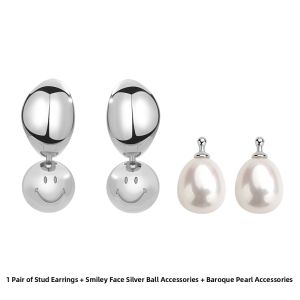 Smiley Collab Pearl Earrings