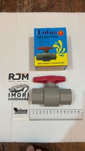 Ball Valve PVC 1/2 3/4 1 inch Stop Kran Keran Air Plastik LOTUS