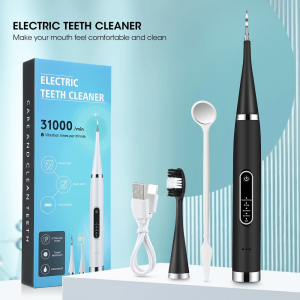 Electric Toothbrush with Sonic Cleaning for Removing Tartar Scaler Plaque Whitening Teeth Replacing Brush Head Oral Care