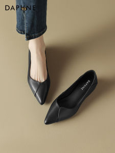 Daphne | Black New Summer Pointed High Heels Shoes Coarse Heel Office