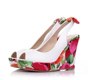 New Summer Thick Heel Platform Korean Style High Heels Womens Shoes Size 33 Slip-On Fish Mouth Low Cut Fashion Sandals