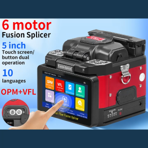 COMPTYCO A-80S fully automatic fiber fusion splicer  6 motors OPM/VFL 10 languages button/touch bidirectional operation fiber optic fusion splicer
