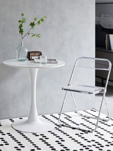 Nordic Table Coffee Table: 31 Inch Round Table & Corner Side Table