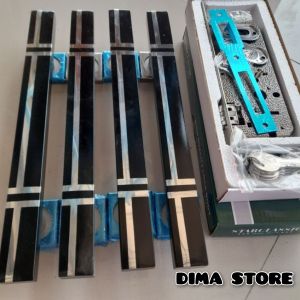 Termurah Handle Pintu 60 Cm Tarikan Pintu Kupu Tarung+Body Pelor Stainless Murah Kuat Dan Awet