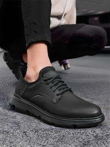 Skechers | Easy-on Business Casual Leather Shoes for Men Thick Sole