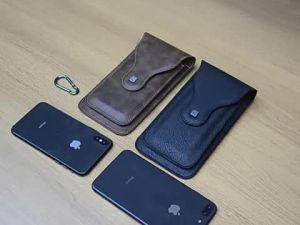 Túi Đeo Hông Da Nam Puloka Đa Năng Đựng Điện Thoại Cho iPhone 16/15/14 Pro & Samsung S24/S23 Ultra/Plus - Giá Đỡ Điện Thoại Di Động