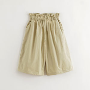 Marc&Janie | Lace Waist Casual Wide Leg Cotton Pants