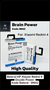 Promo Murah Meriah Double Power Battery BN42 For Xiaomi Redmi 4 Batre Brain Power BN 42 Cuci Gudang
