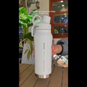 Bình Nước Giữ Nhiệt Bằng Thép Không Gỉ Dung Tích Lớn Nắp Xoay Thân Thiện Với Môi Trường Dùng Cho Xe Đạp Thể Thao Tập Luyện